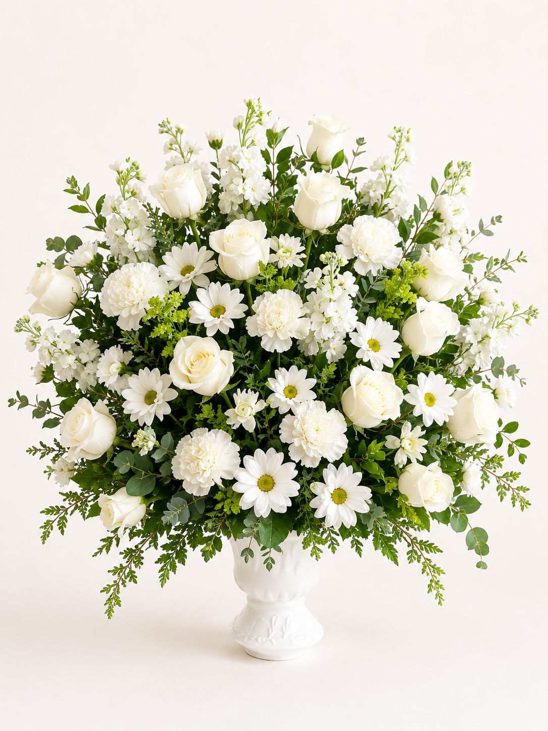 all-white-funeral-arrangement